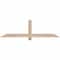 Ekena Millwork Eugene Smooth Timber Gable Bracket, Douglas Fir, 60"W x 17"H x 1 1/2"D x 3 1/2"F, 7/12 Pitch GBW060X17X0204EUG00SDF - alternate 1